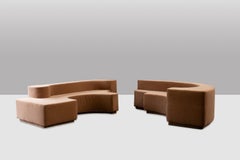 Roberto Pamio. Sofá de tela modular modelo Lara. Alrededor de 1980-90.