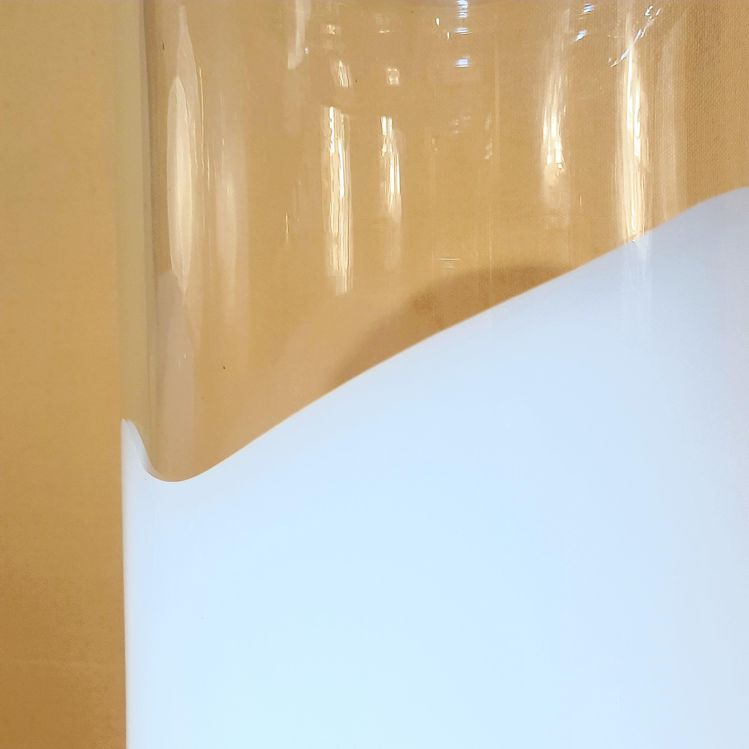 Roberto Pamio, Leucos, lámpara de mesa italiana de cristal de murano, 1970 en venta 4
