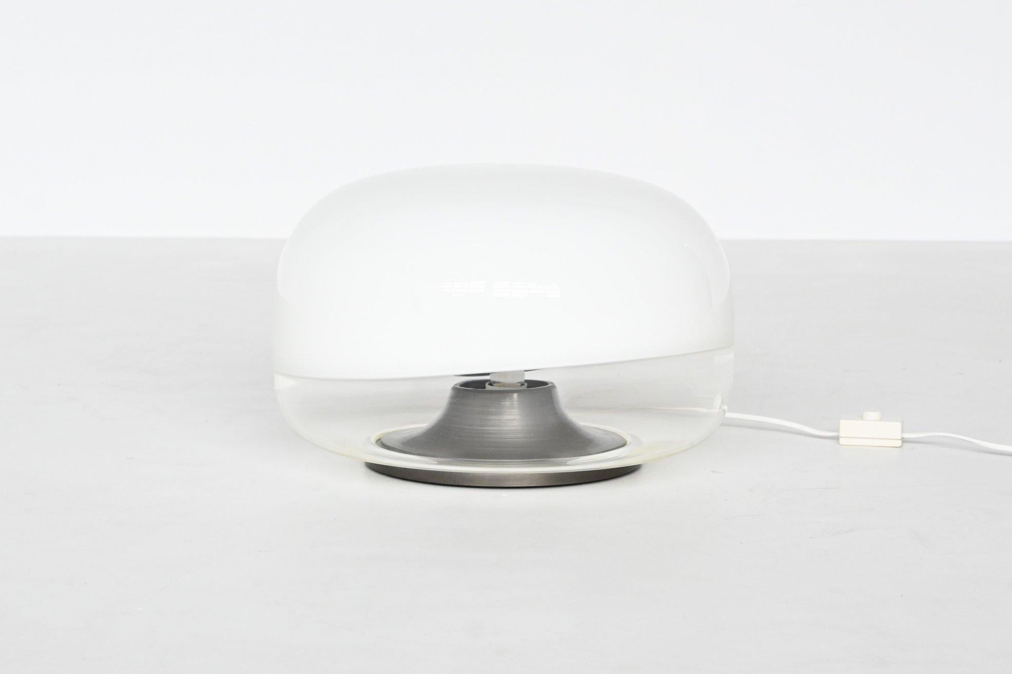Roberto Pamio Model Medusa Glass Table Lamp Leucos Italy 1970 7