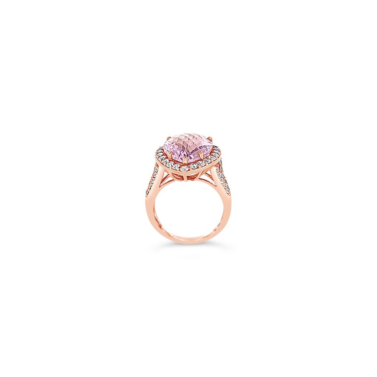 Roberto Ricci® Ring featuring 6 3/4 cts. Cotton Candy Amethyst®, 1 1/4 cts. White Sapphire, set in 14K Strawberry Gold®. Please feel free to reach out with any questions! Item comes with a suede pouch! Ring Size 7. Ring may or may not be sizable.
