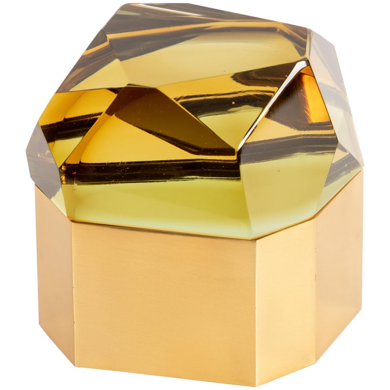 Roberto Rida 'Diamante Murano' Large Glass Box
