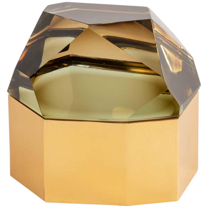 Roberto Rida 'Diamante Murano' Large Glass Box For Sale at 1stDibs ...