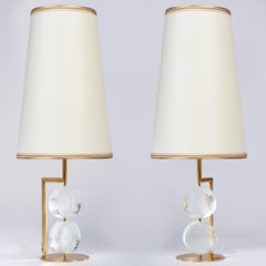 Paire de lampes de bureau contemporaines « Bottoni » de Roberto Rida, Italie, 2021
