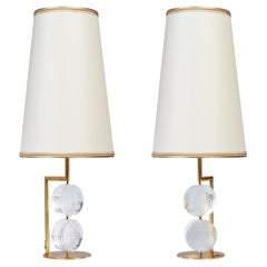 Roberto Rida Pair of Contemporary "Bottoni" Table Lamps, Italy, 2021