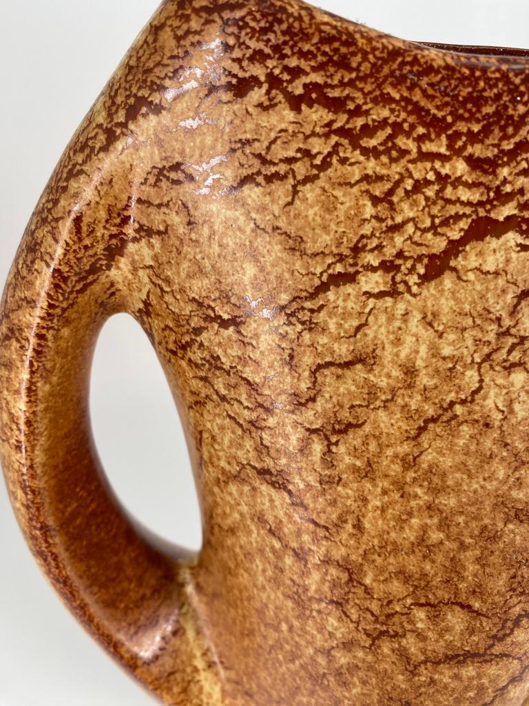 Mid-Century Modern Roberto Rigon ceramic vase for Bertoncello Ceramiche D'Arte - Italy For Sale