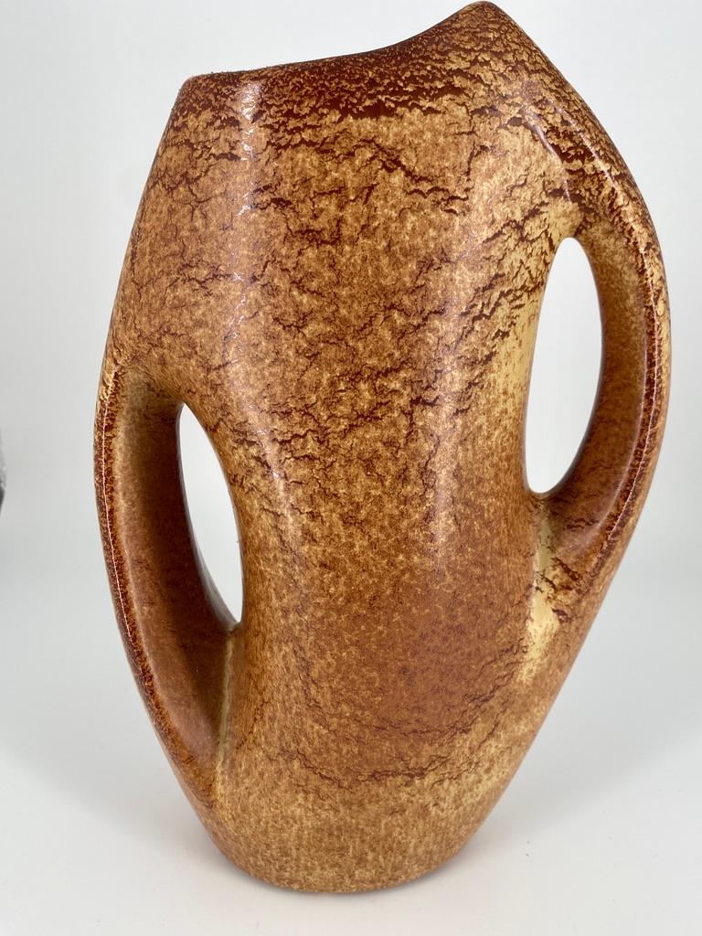 Glazed Roberto Rigon ceramic vase for Bertoncello Ceramiche D'Arte - Italy For Sale