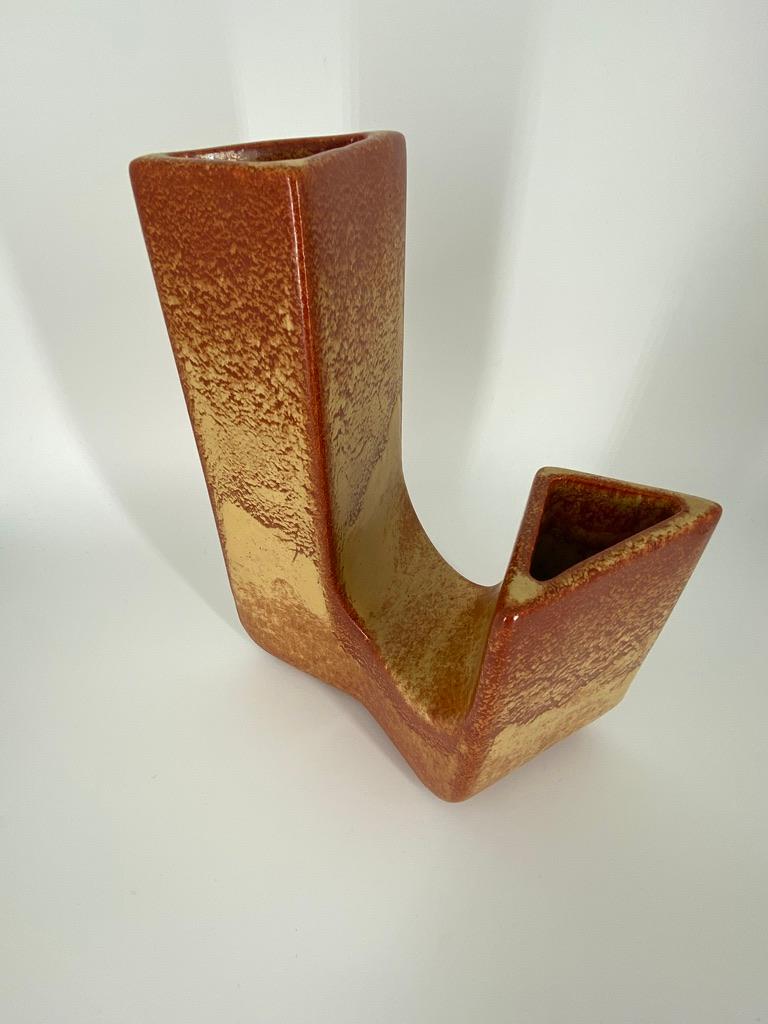Roberto Rigon chimney vase for Bertoncello Ceramiche D'Arte - Italy For Sale 11