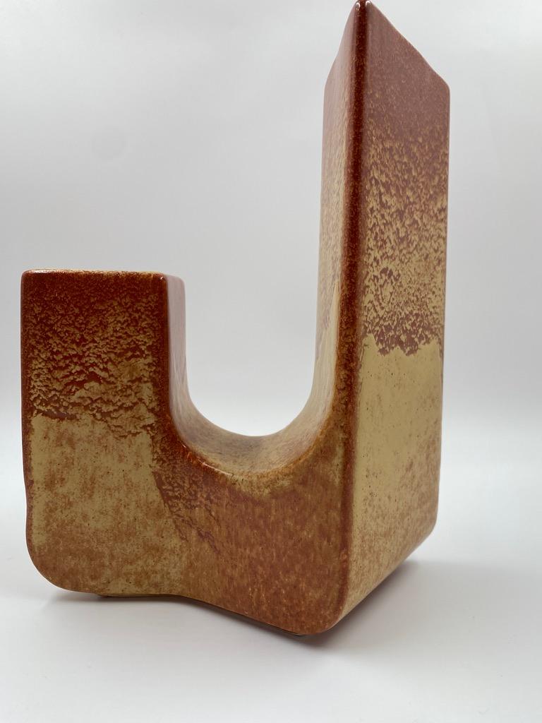 Roberto Rigon chimney vase for Bertoncello Ceramiche D'Arte - Italy For Sale 2