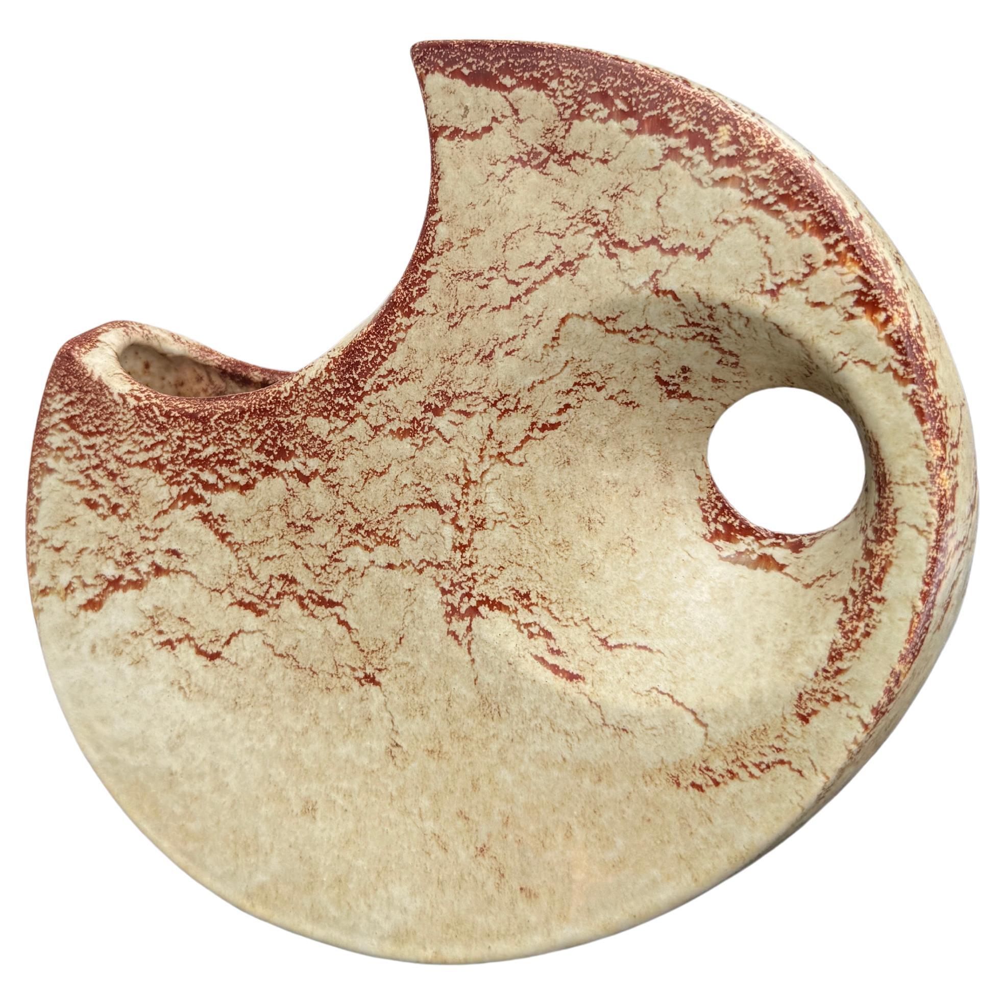 Roberto Rigon for Bertoncello Italy, Mid-Century Modern ceramic vase, 1960 en vente