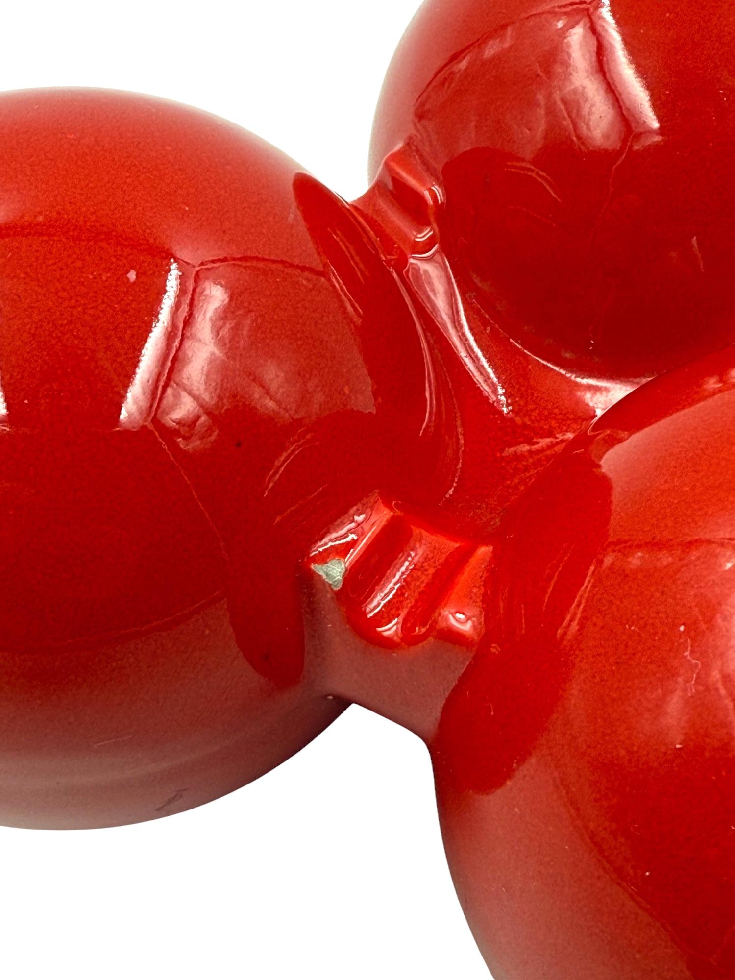 Roberto Rigon, Space age red ceramic ashtray, Bertoncello Italy ca. 1970 in vendita 12