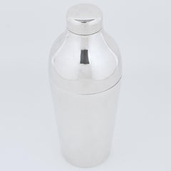 Roberto Sambonet Cocktail Shaker aus Silberblech, Italien, 1950er Jahre Design