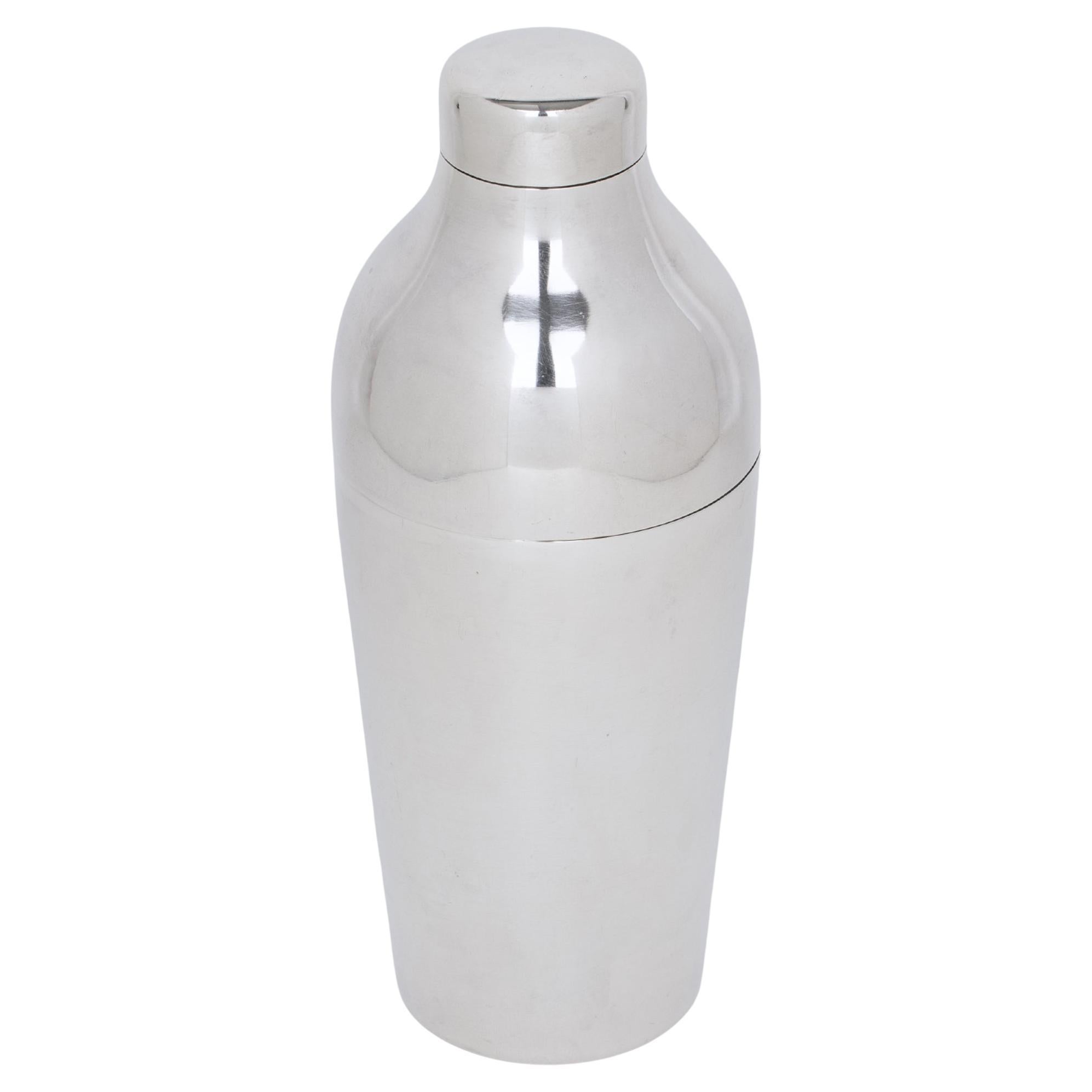 Roberto Sambonet Silver Plate Cocktail Shaker, Italy, 1950s Design For Sale