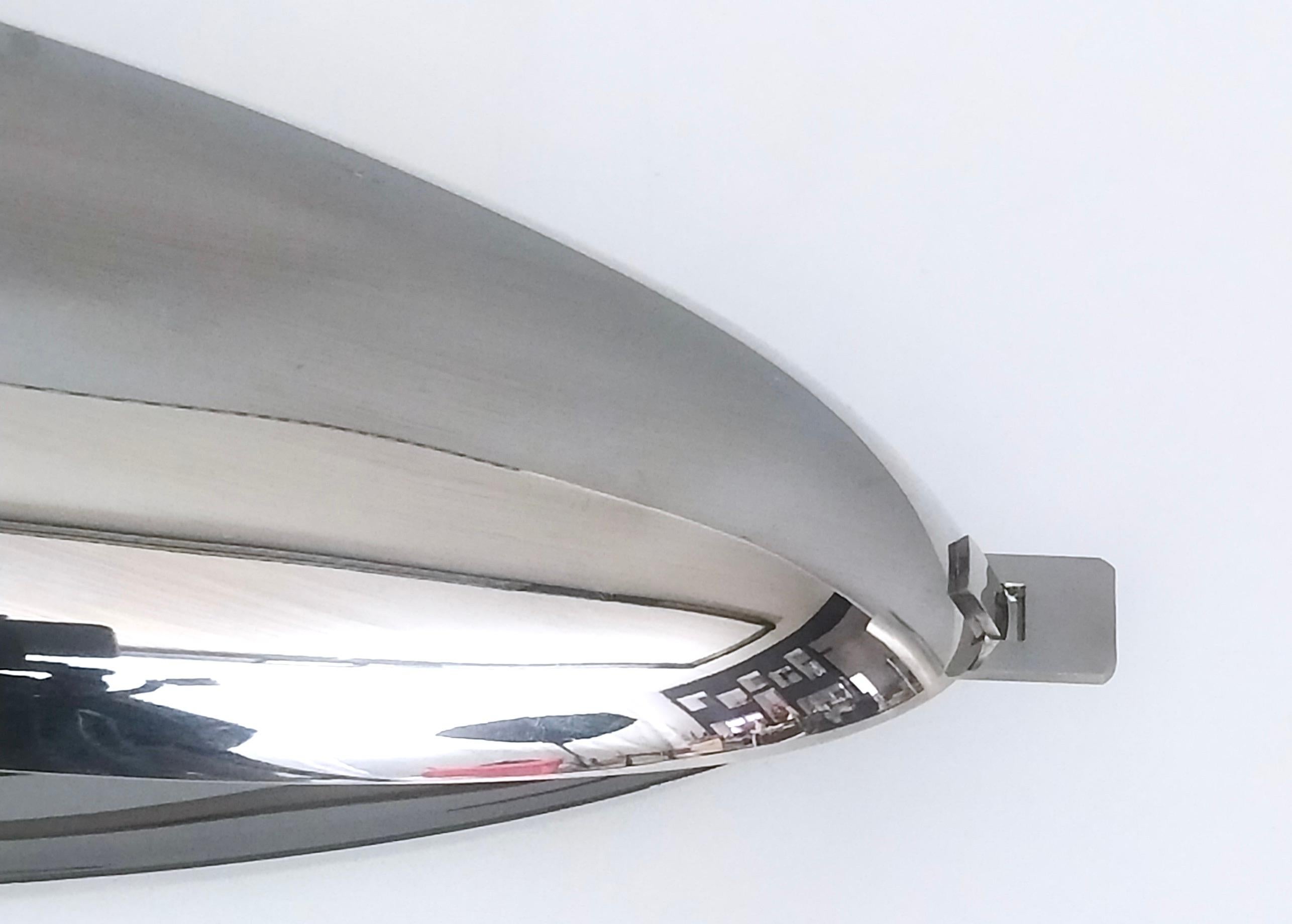 Italian Roberto Sambonet Stainless Steel Fish Poacher with a 1960s Design, Italy, 1980s For Sale