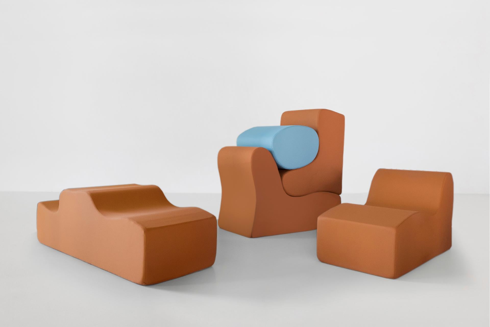 Italian Roberto Sebastián Matta, Seating System Model “Malitte”, Italy, 1966 For Sale