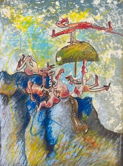 Roberto Sebastián Matta, "Feuilles ouvertes", 1971, etching & aquatint, signed