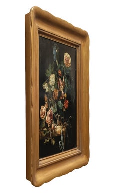 FLOWERS - Roberto Suraci - Still Life Oil on Canvas Italian Painting