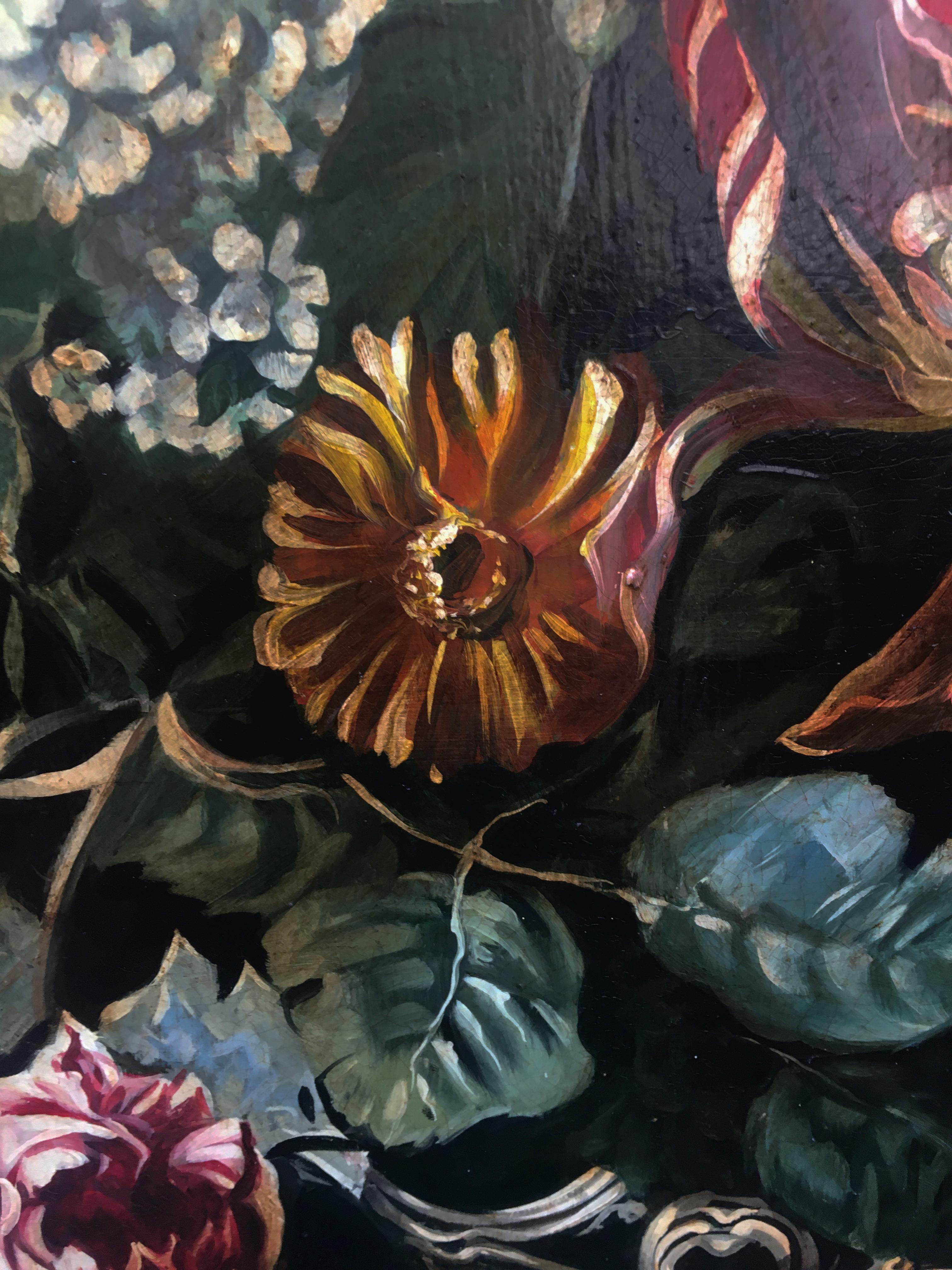 FLEURS - Roberto Suraci - Nature morte Huile sur toile Peinture italienne en vente 4