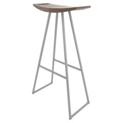 Roberts Bar Stool Walnut Gray