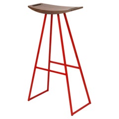 Tabouret de bar Roberts en noyer rouge