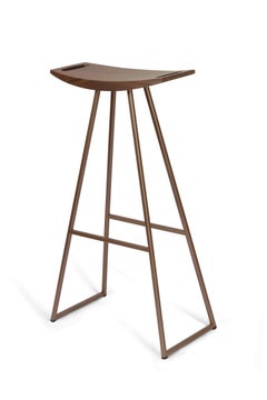 Roberts Bar Stool Walnut Rose Copper