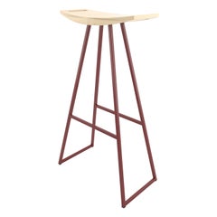 Taburete de bar Roberts Arce Rojo Sangre