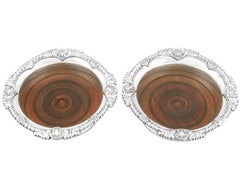 Roberts & Belk Vintage Sterling Silver Coasters