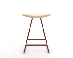 Roberts Counter-Hocker Ahorn blutrot
