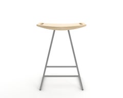 Roberts Counter Stool Maple Gray