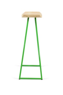 Roberts Counter Stool Maple Green