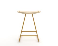 Roberts Counter Stool Maple Mustard