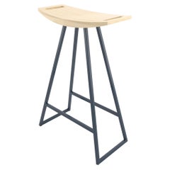 Roberts Counter Stool Maple Navy