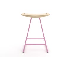Roberts Counter Stool Maple Pink