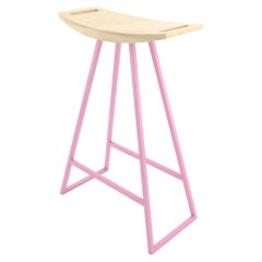 Roberts Counter Stool Maple Pink