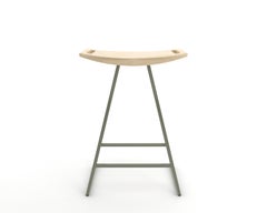 Roberts Counter Stool Maple Prairie Green