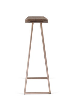 Roberts Counter Stool Walnut Rose Copper