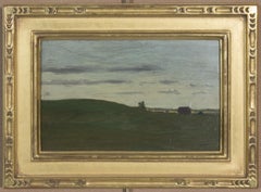 Antique Green Field and Barn - A Tonalist Landscape by Robertson Mygatt