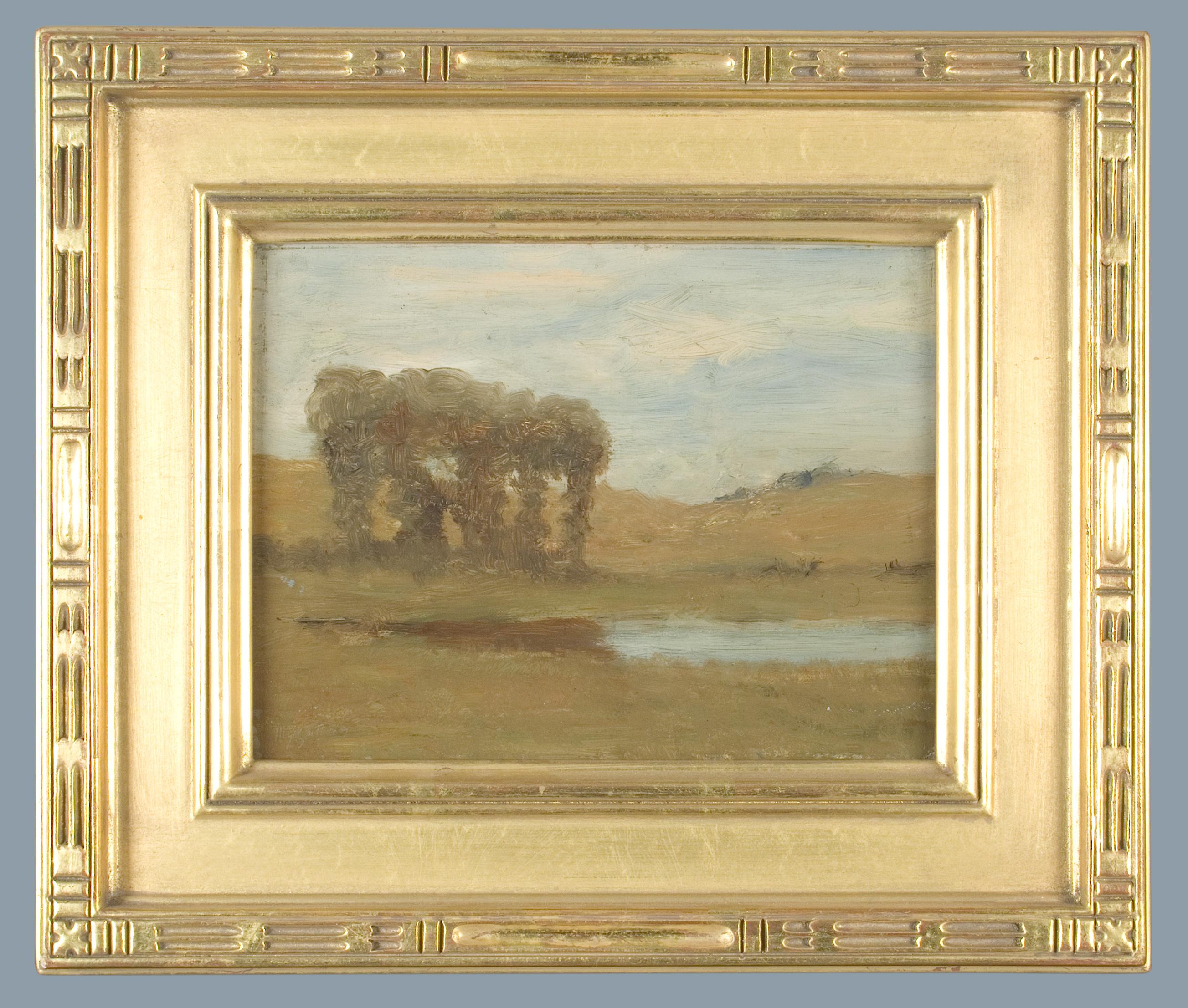 Robertson K. Mygatt Landscape Painting - Small Tonalist Landscape by Robertson Mygatt
