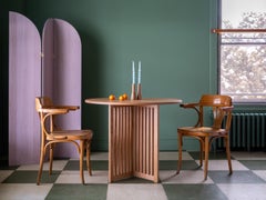 Robie - Round dining table - Handcrafted in solid wood