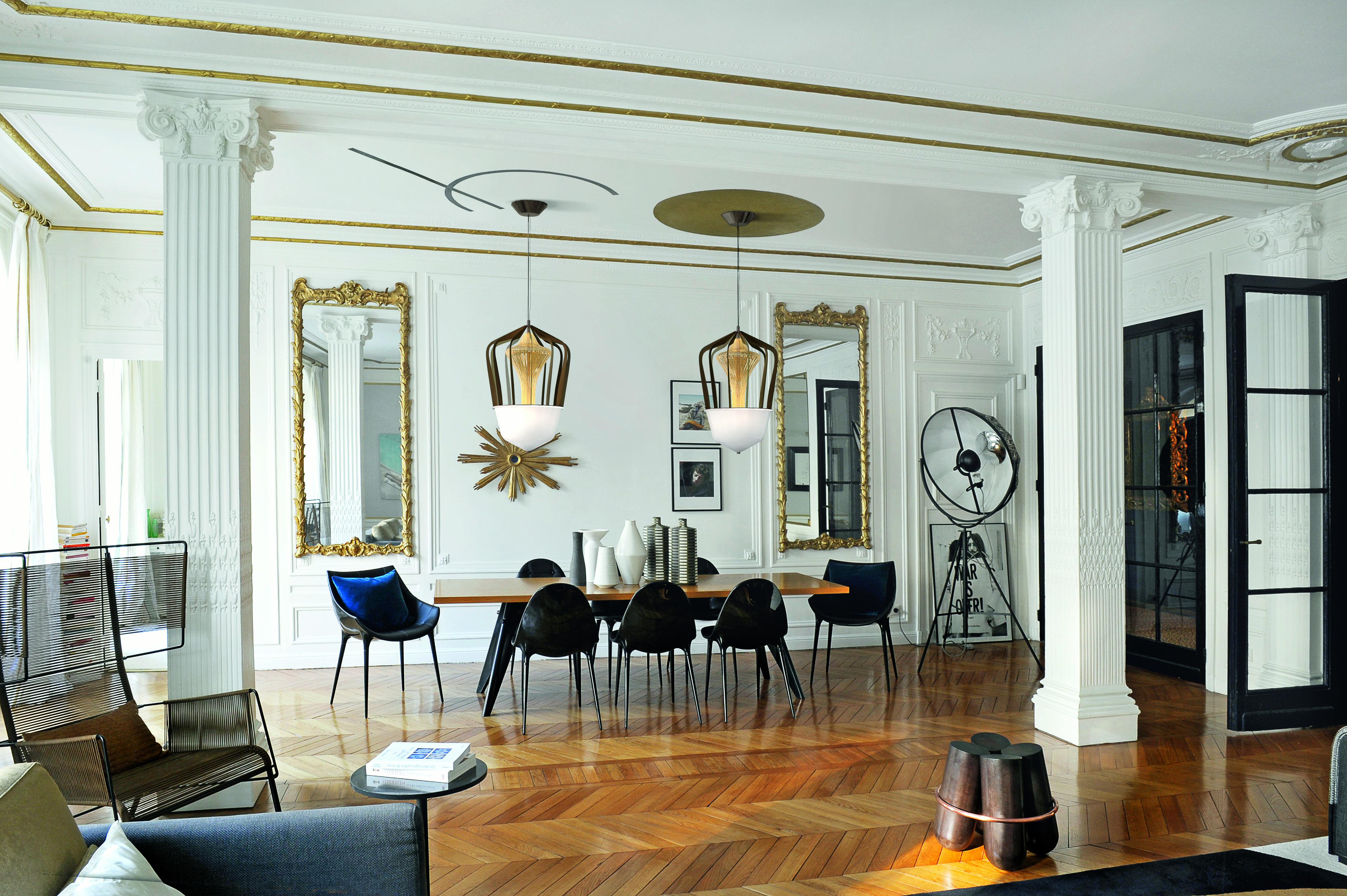 Robin 7280 Suspension Lamp in Glass with Bronze Finish, by Barovier&Toso 8
