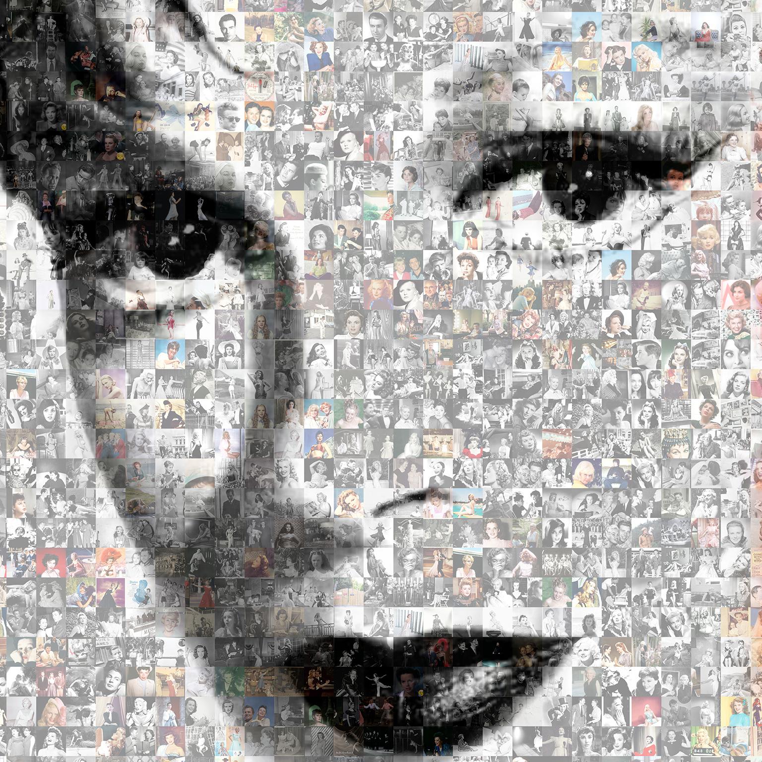 Judy Garland, Fotomosaik, Acryl – Photograph von Robin Austin