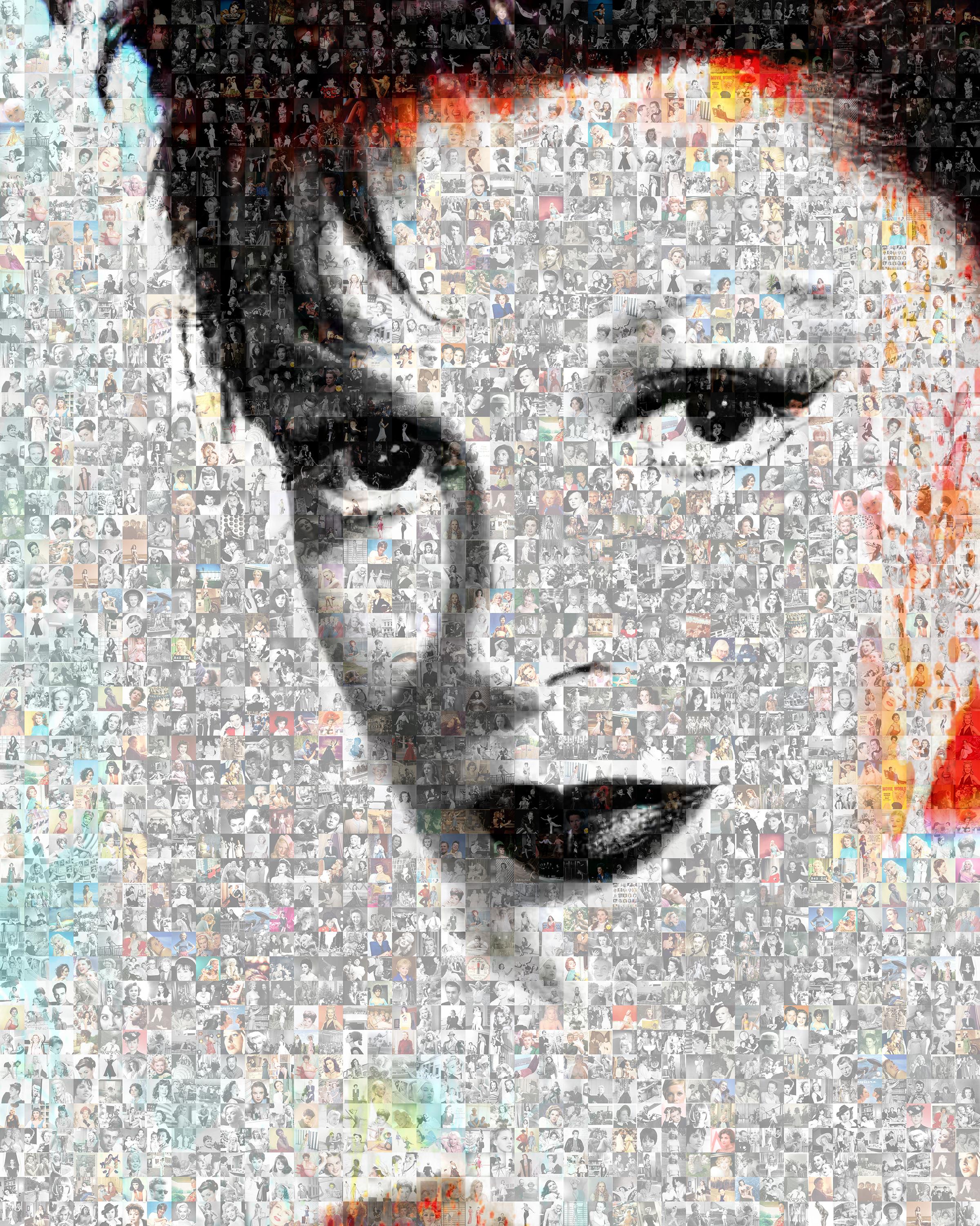 Robin Austin Abstract Photograph - Judy Garland, Photomosaic, Acrylic