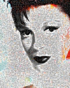 Judy Garland, Photomosaic, Acrylic