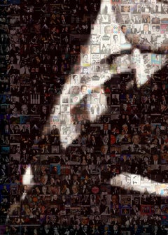 Tony Bennett Young Photomosaic, Acrylic