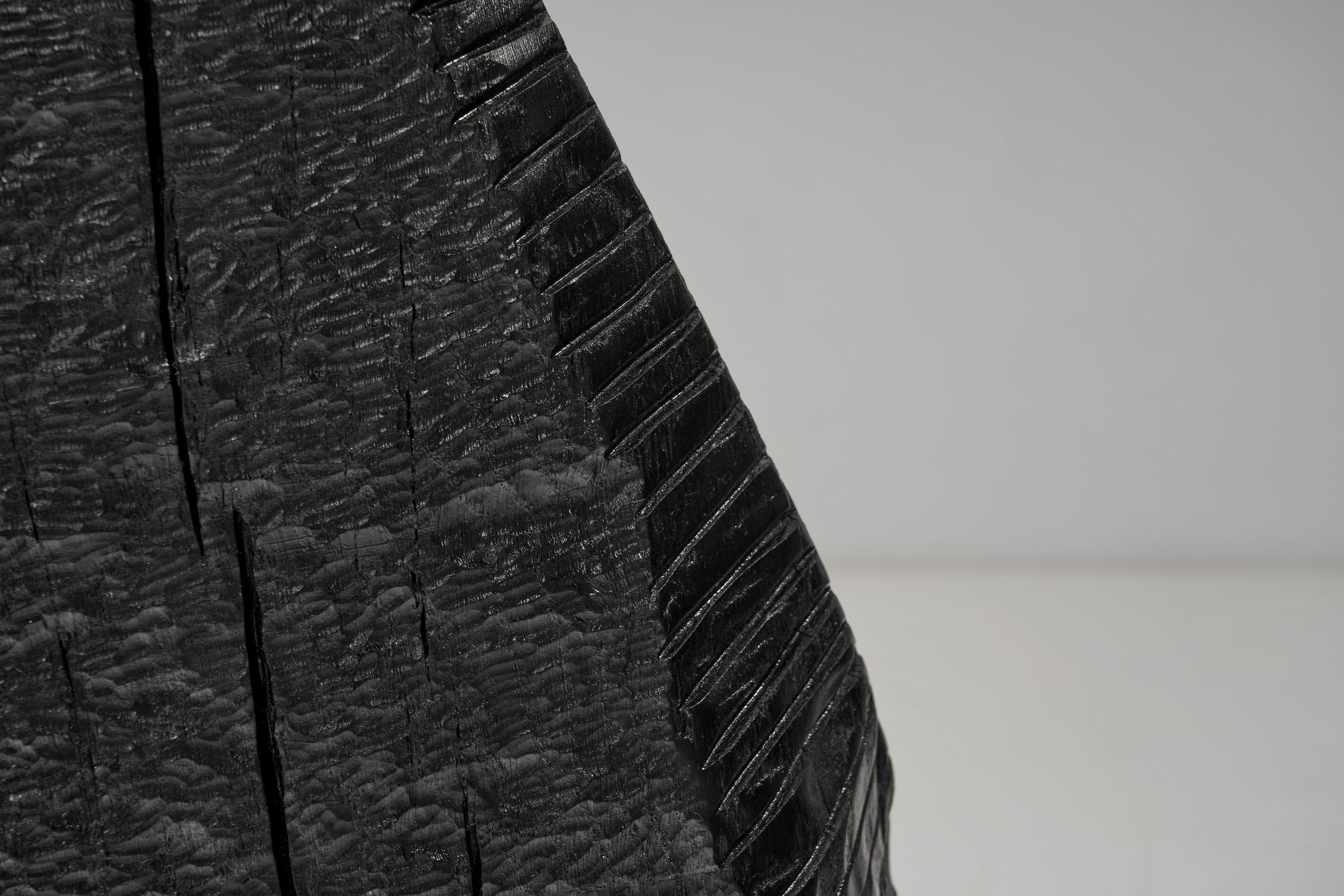 Banc en chêne ébonité noir de Robin Berrewaerts, Belgique 21e siècle en vente 5