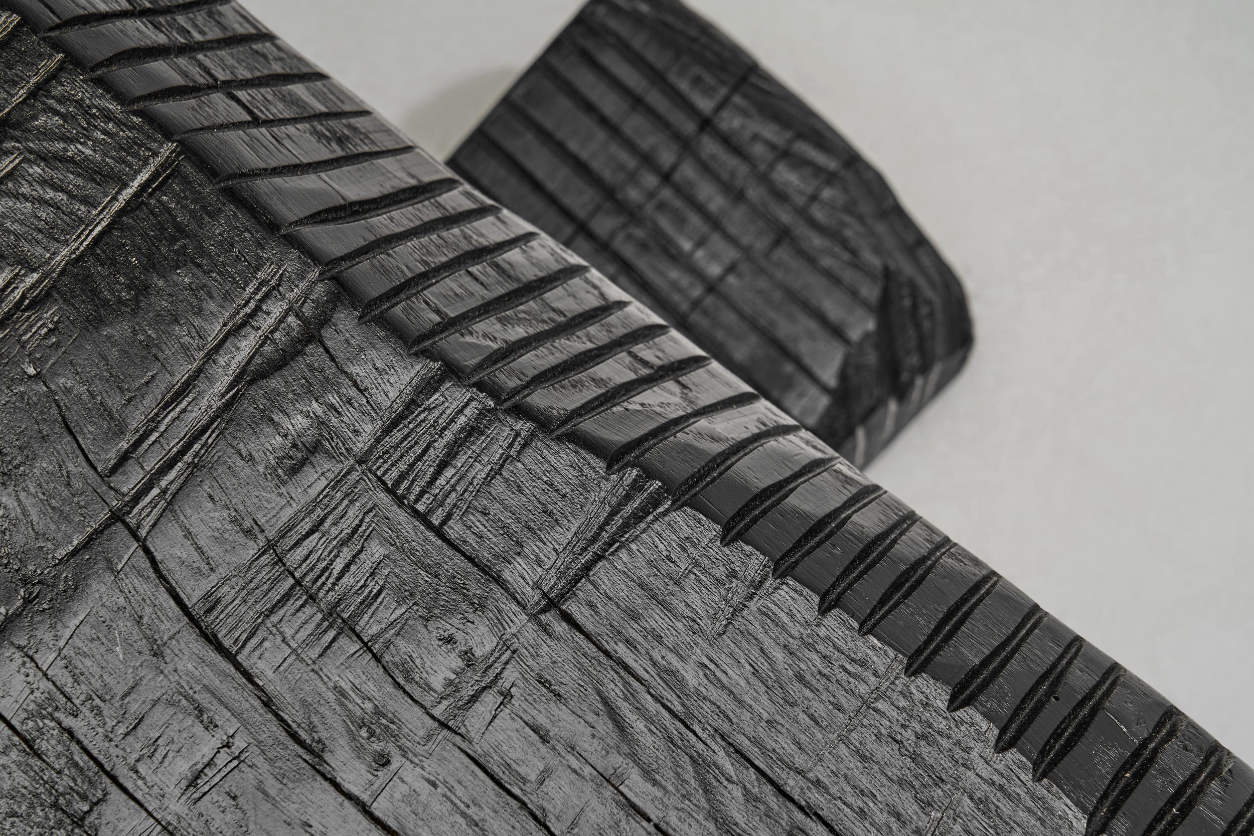 Robin Berrewaerts Black Eboninzed Oak Bench, Belgium 21st Century For Sale 2