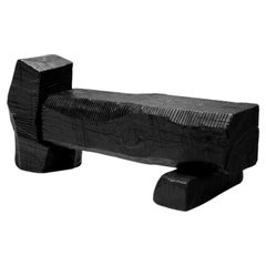 Robin Berrewaerts Black Eboninzed Oak Bench, Belgium 21st Century