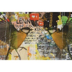 A Little Bird Told Me, 2020 - Acrylic Collage by Robin Burger