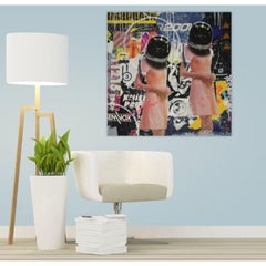 High Heeled Honeys, 2019 – Acryl-Collage von Robin Burger