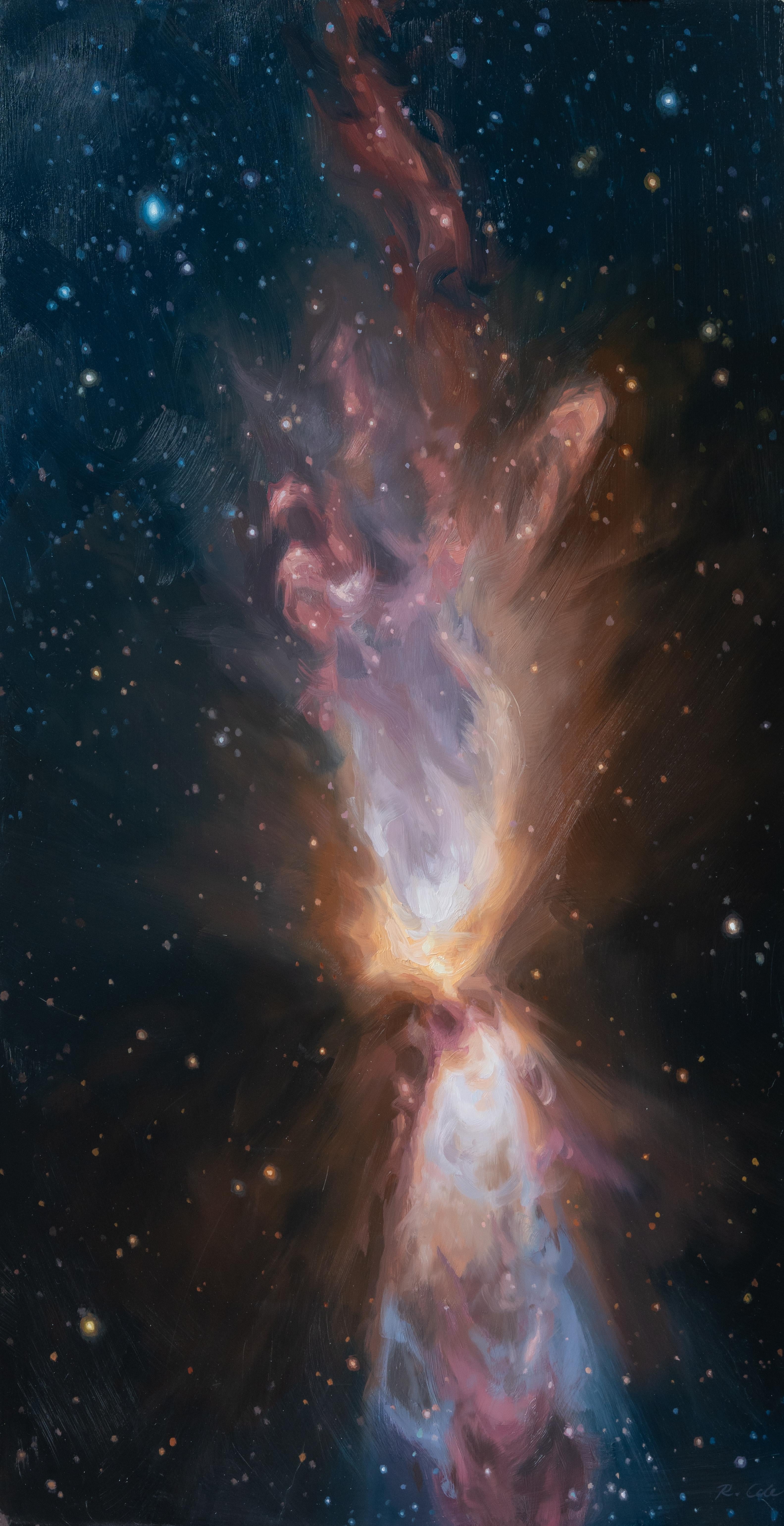 Birth of Two Stars - Painting by Robin Cole