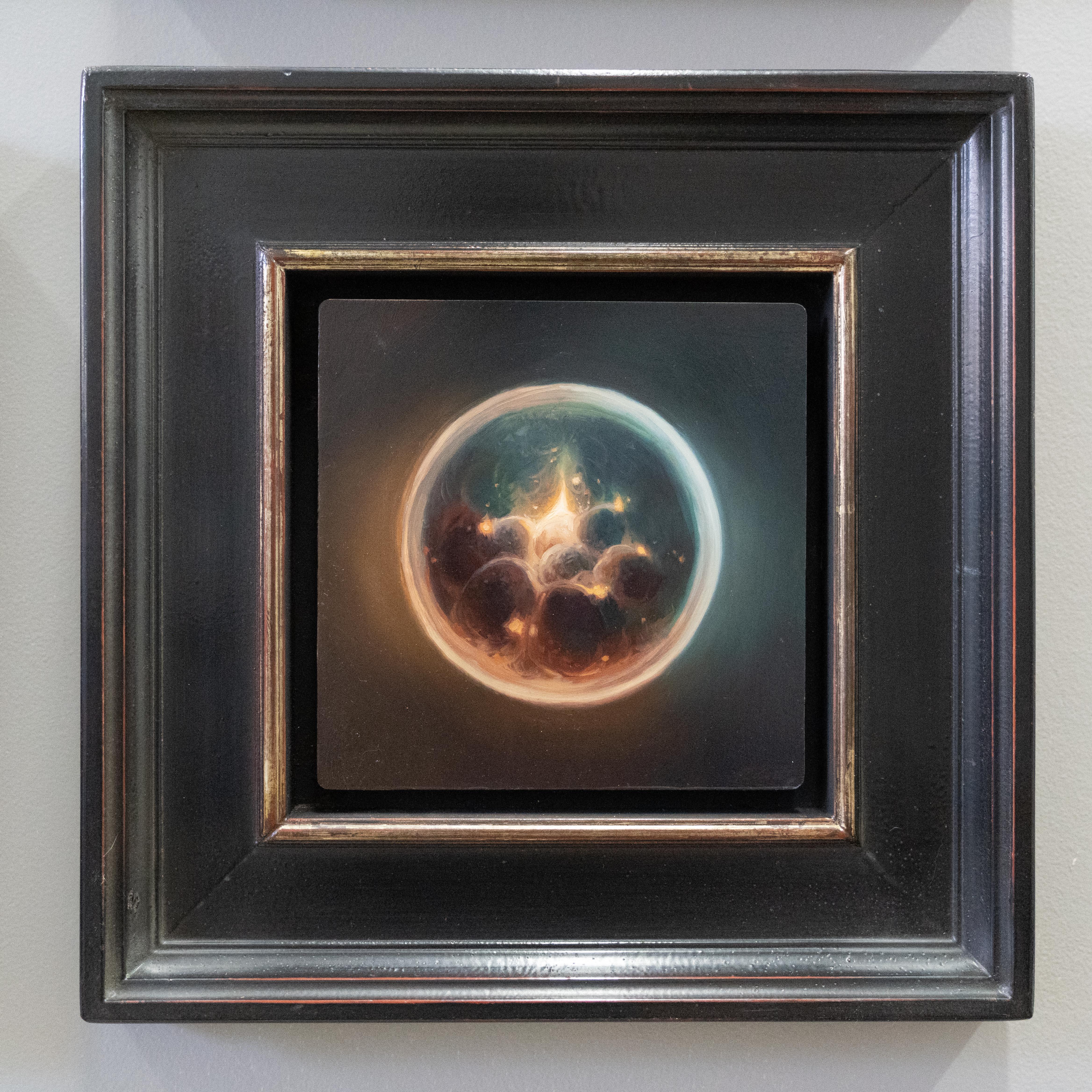 Embrión I, Pintura al óleo 6 x 6 - Painting de Robin Cole